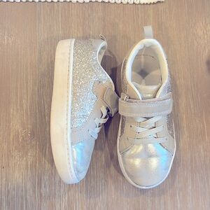 Girls Gold Sneakers
